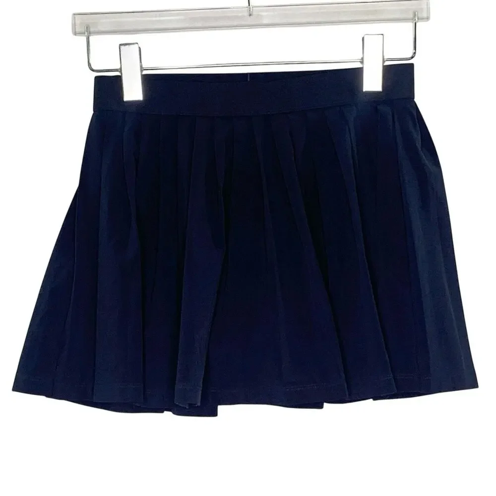 Athleta Girl Pleat Perfect Skort XL Girl Navy Mini Active Sports